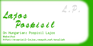 lajos pospisil business card